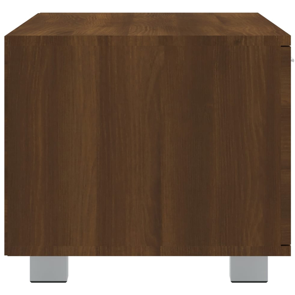 vidaXL 2 Door 2 Shelf Brown Oak TV Cabinet Image 6