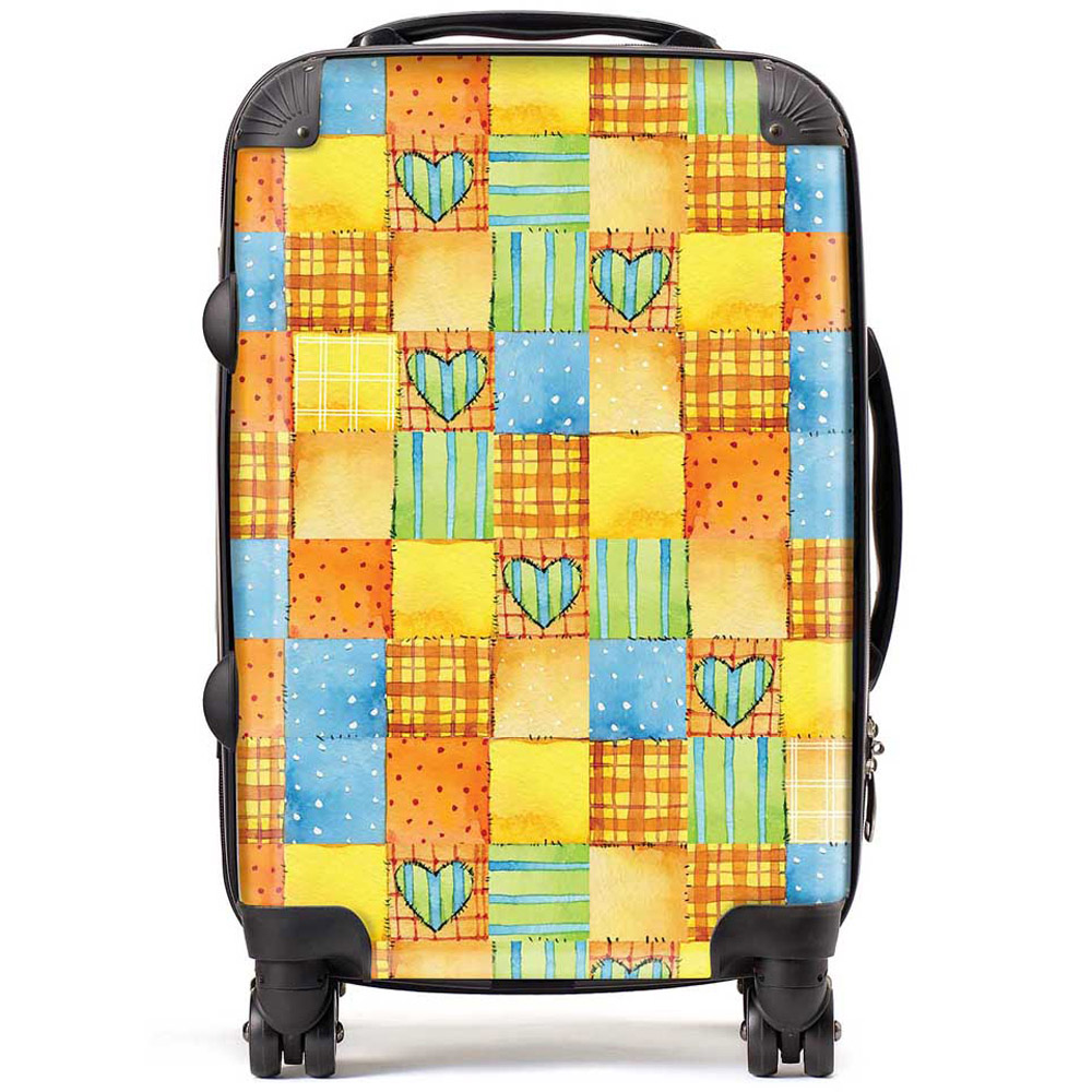 Warren Reed Designer Cabin Baby Watercolour Blanket Pattern Suitcase Image 1