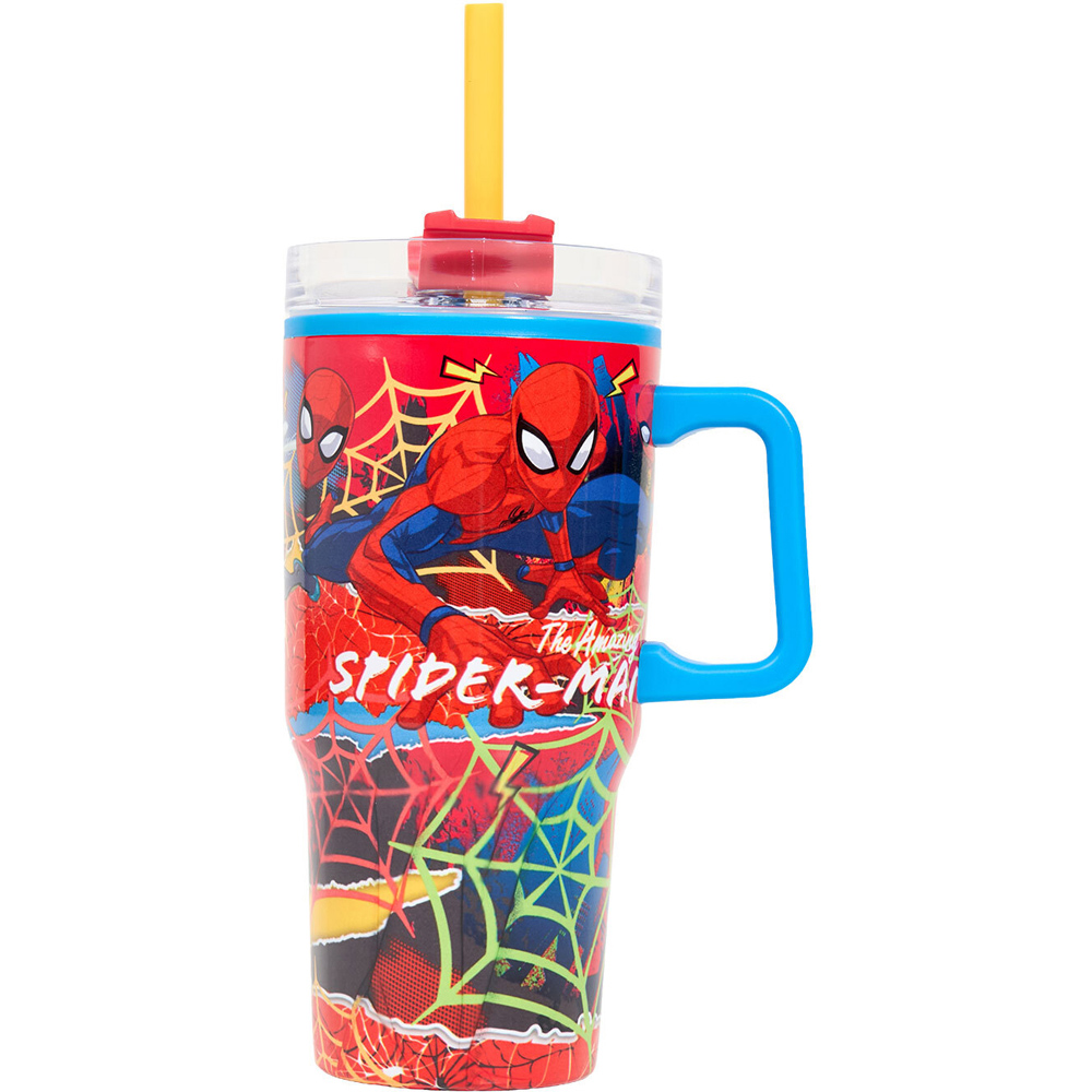 Spiderman 640ml Tumbler with Handle Image 1