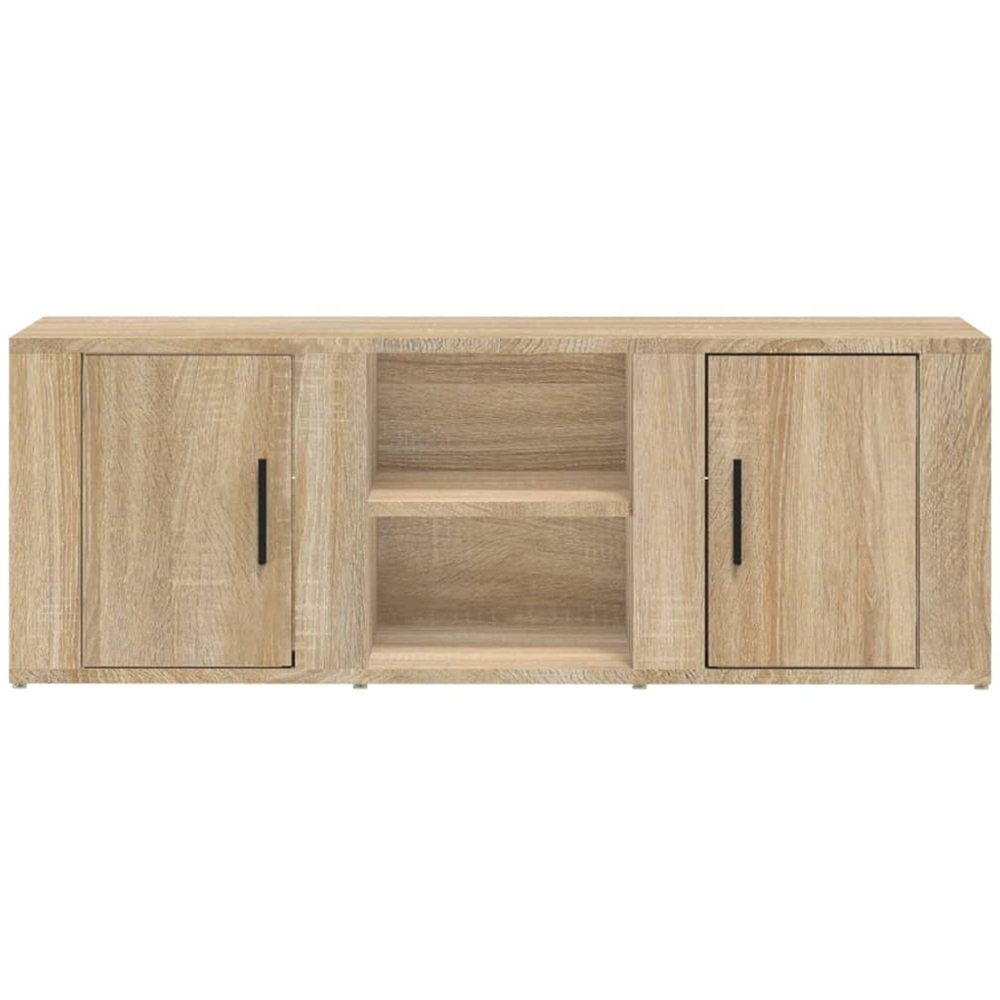 vidaXL 2 Door 2 Shelf Sonoma Oak TV Cabinet Image 5