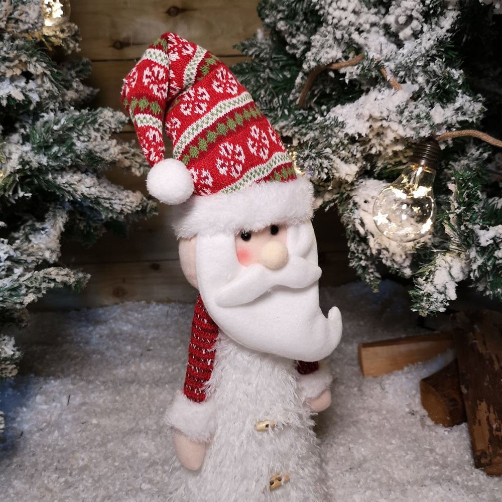 Samuel Alexander Standing White Santa Claus LED Christmas Decoration Image 4