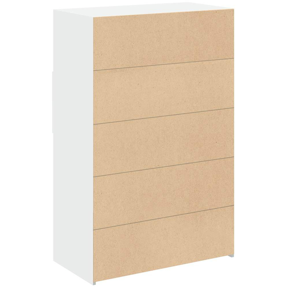 vidaXL 4 Drawer 6 Shelf White Highboard Image 6