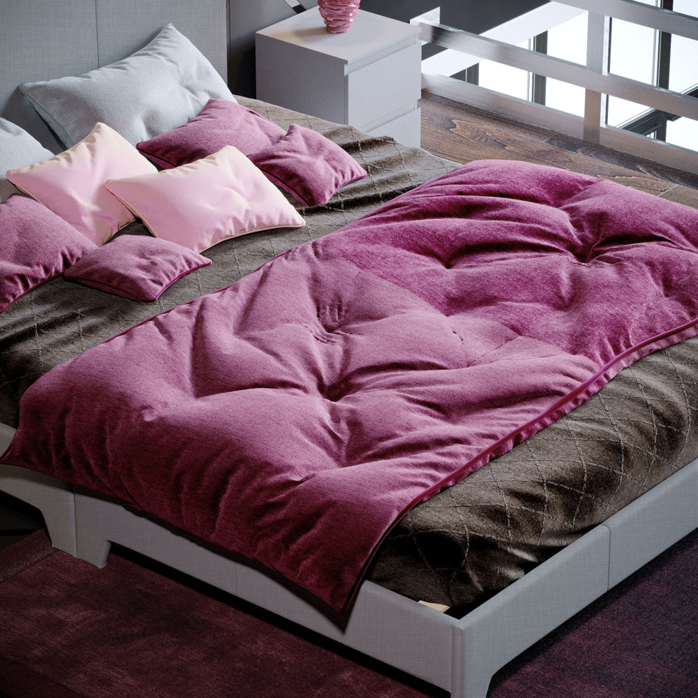 Vida Designs Victoria King Size Light Grey Linen Bed Frame Image 6