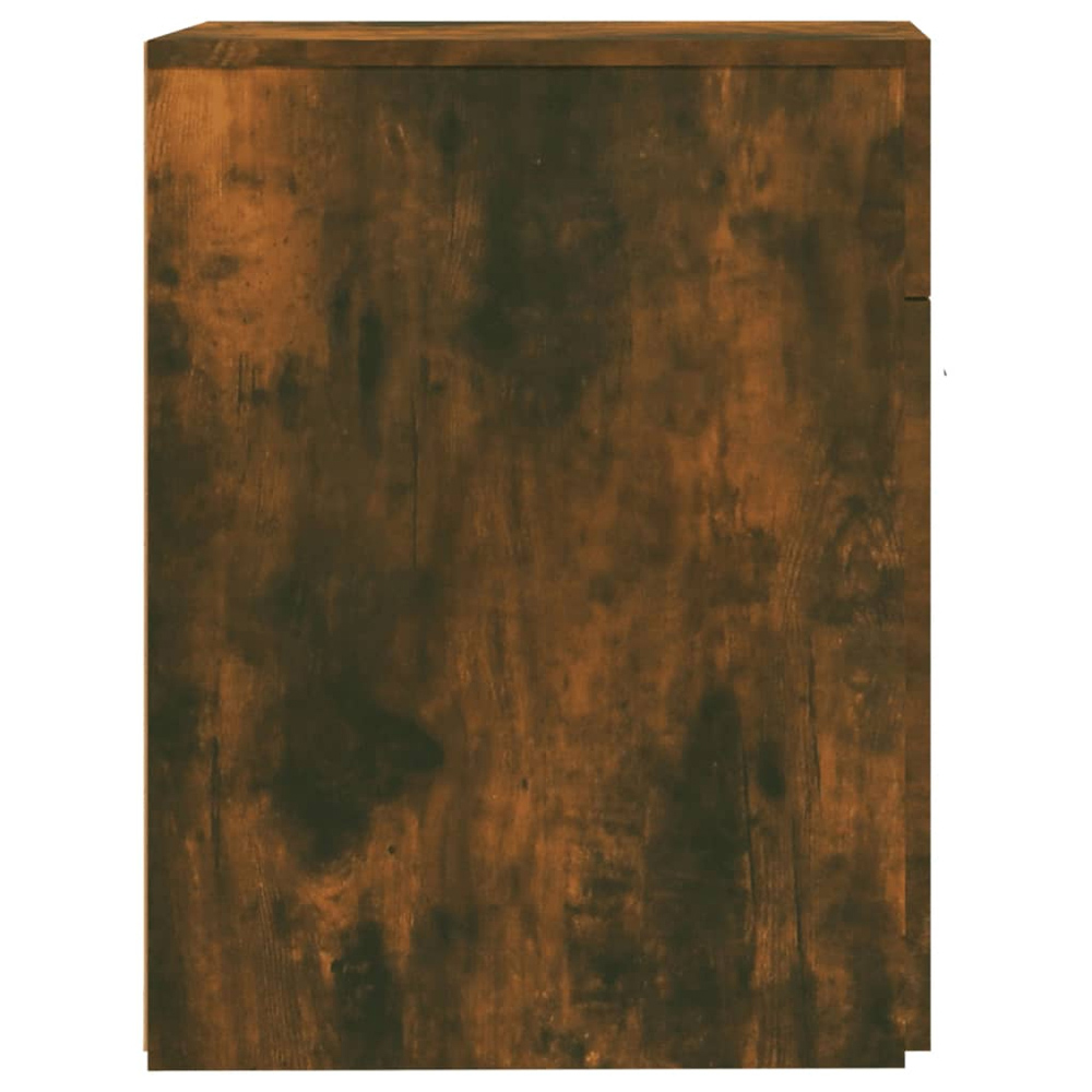 vidaXL 2 Drawer Smoked Oak Apothecary Cabinet Image 5