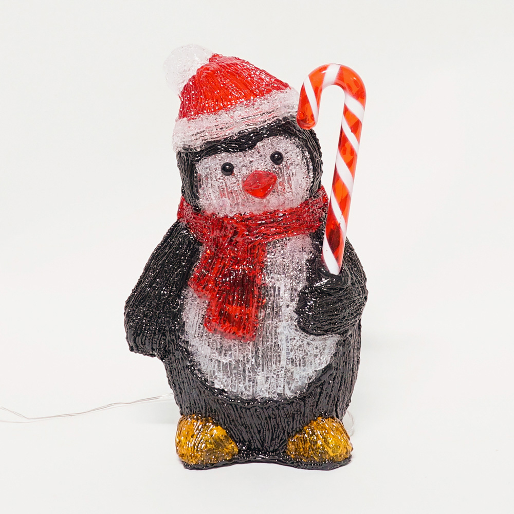 The Seasonal Gift Co. Warm White LED Penguin Christmas Decoration 30cm Image 2