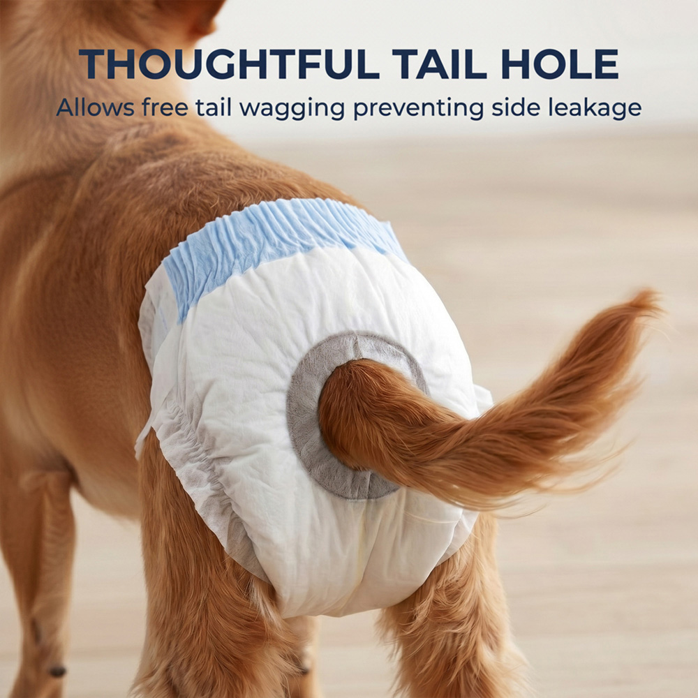 PawHut Small Disposable Female Dog Diapers 19-37cm 48 Pack Image 7