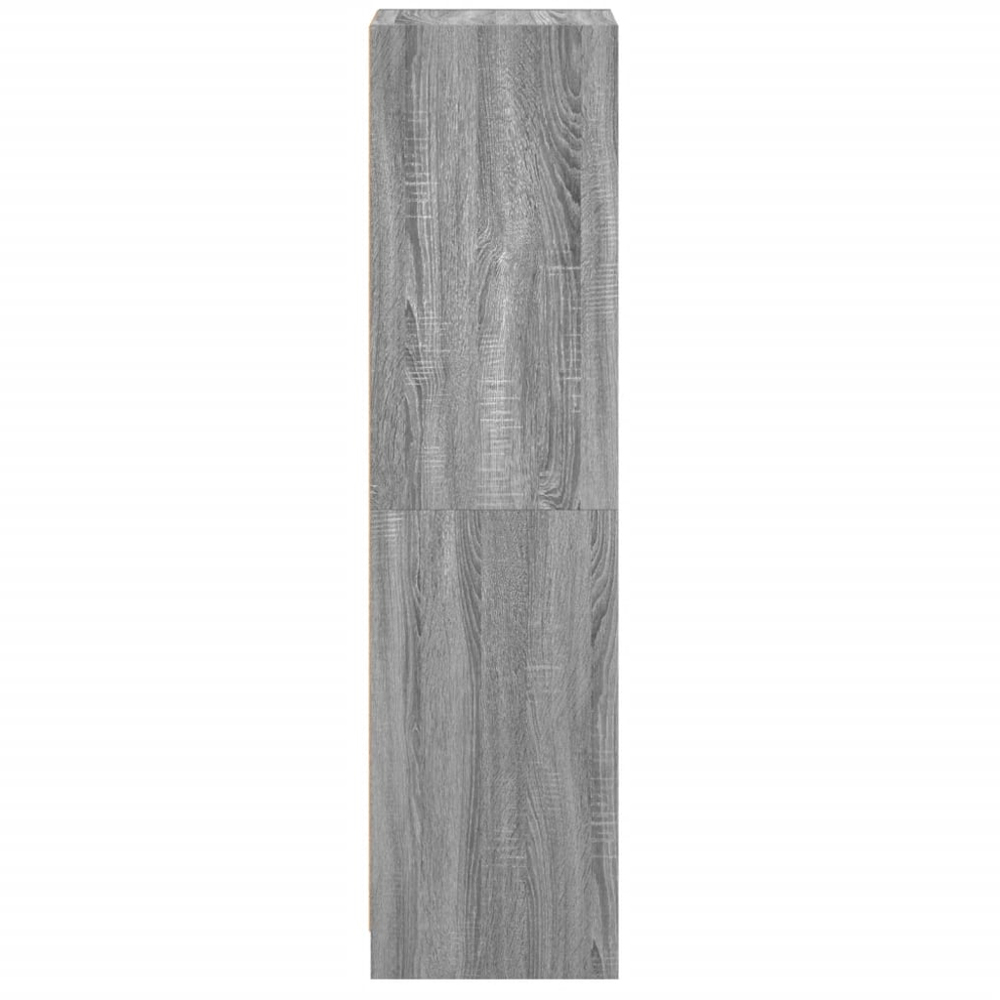 vidaXL 2 Glass Door Grey Sonoma Highboard Image 7