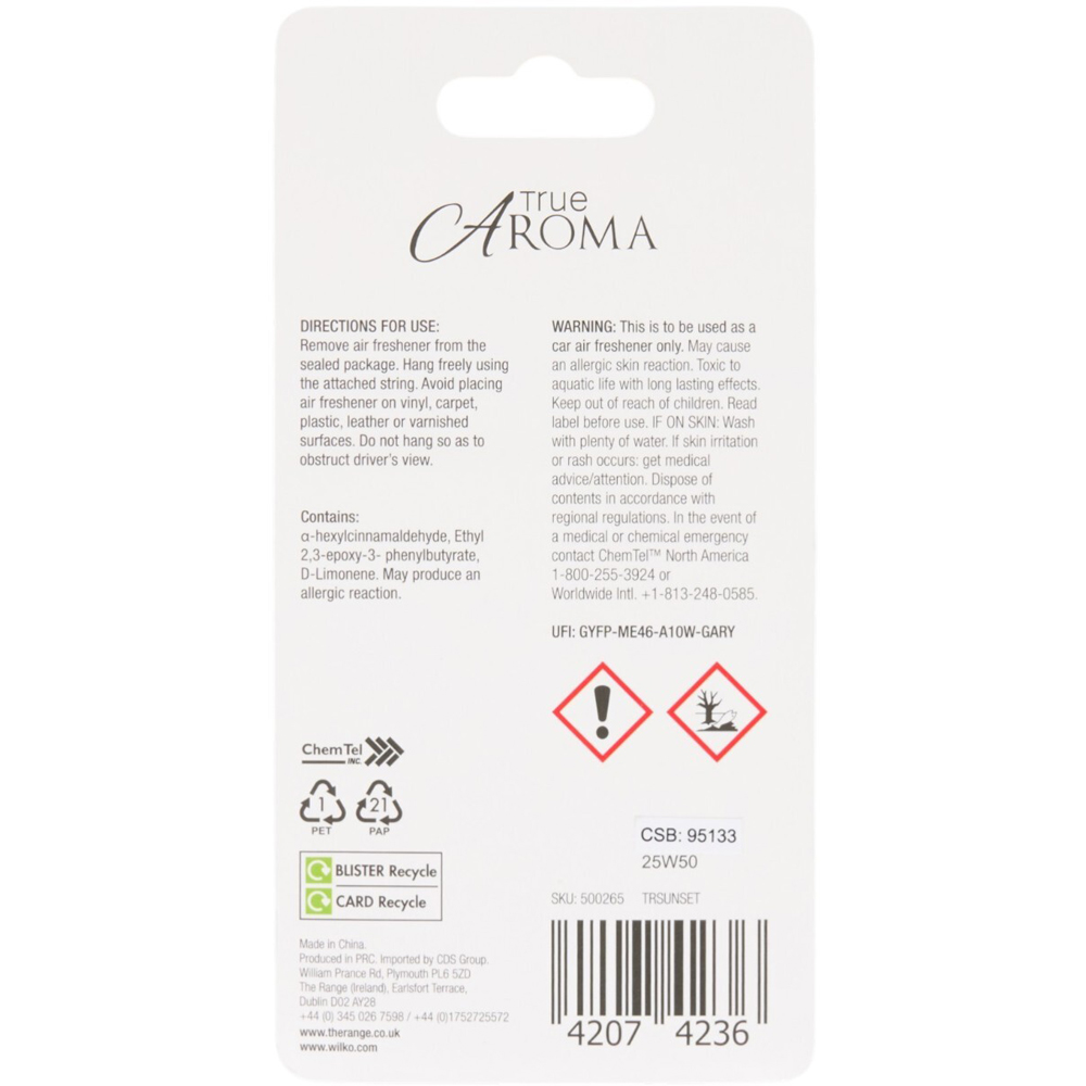 True Aroma Hanging Jar Air Freshener Sunset Sands Image 2