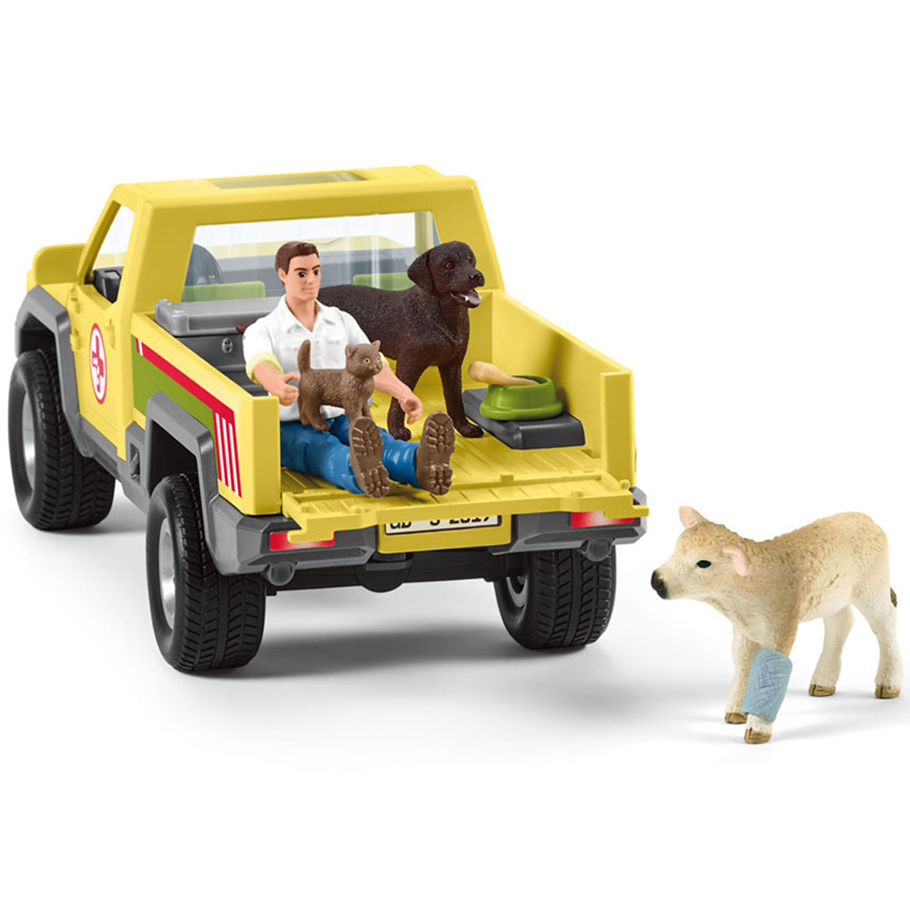 Schleich Farm World Veterinarian Visit at the Farm Toy Playset Image 2