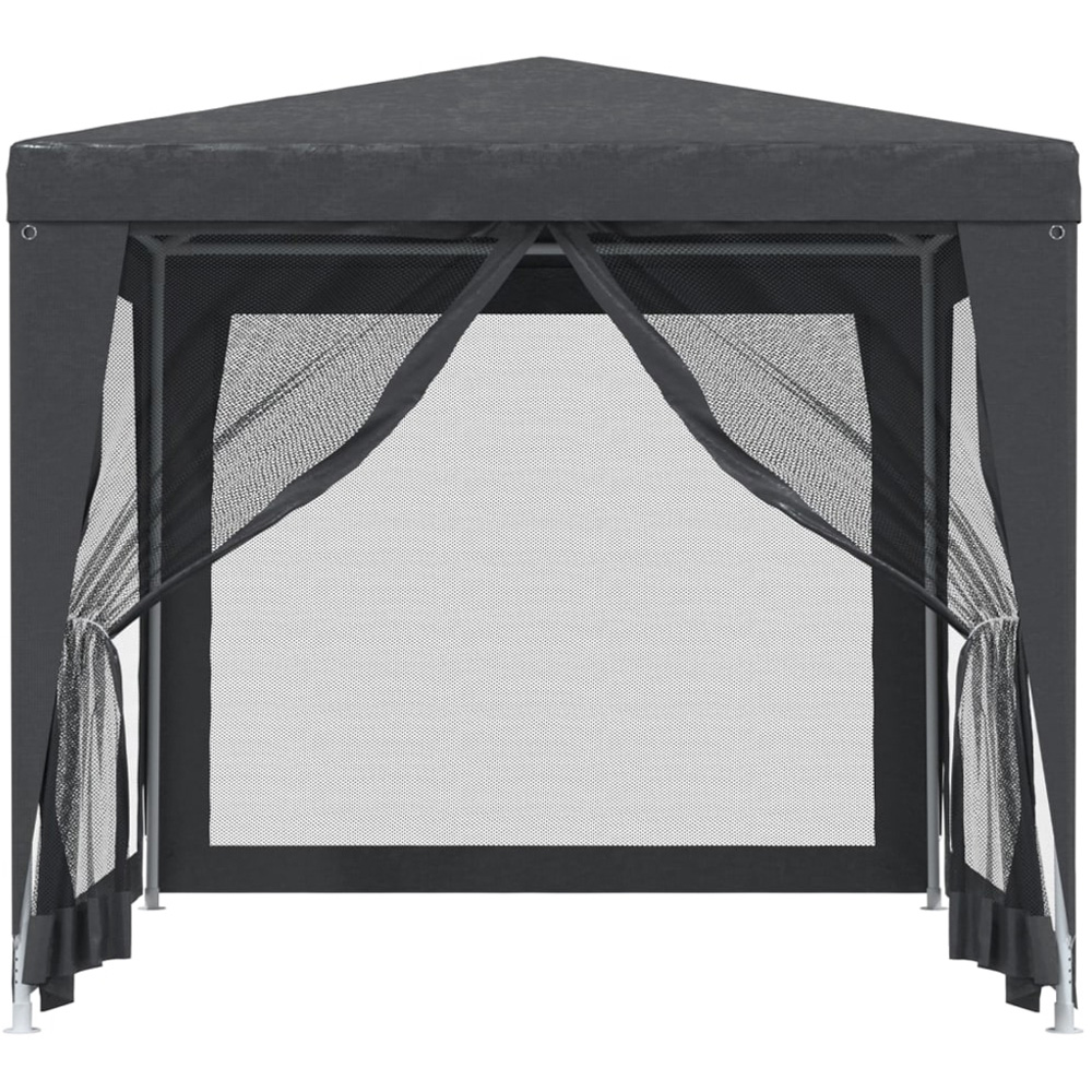 vidaXL 2.5 x 2.5m Anthracite Party Tent with 4 Mesh Sidewalls Image 3