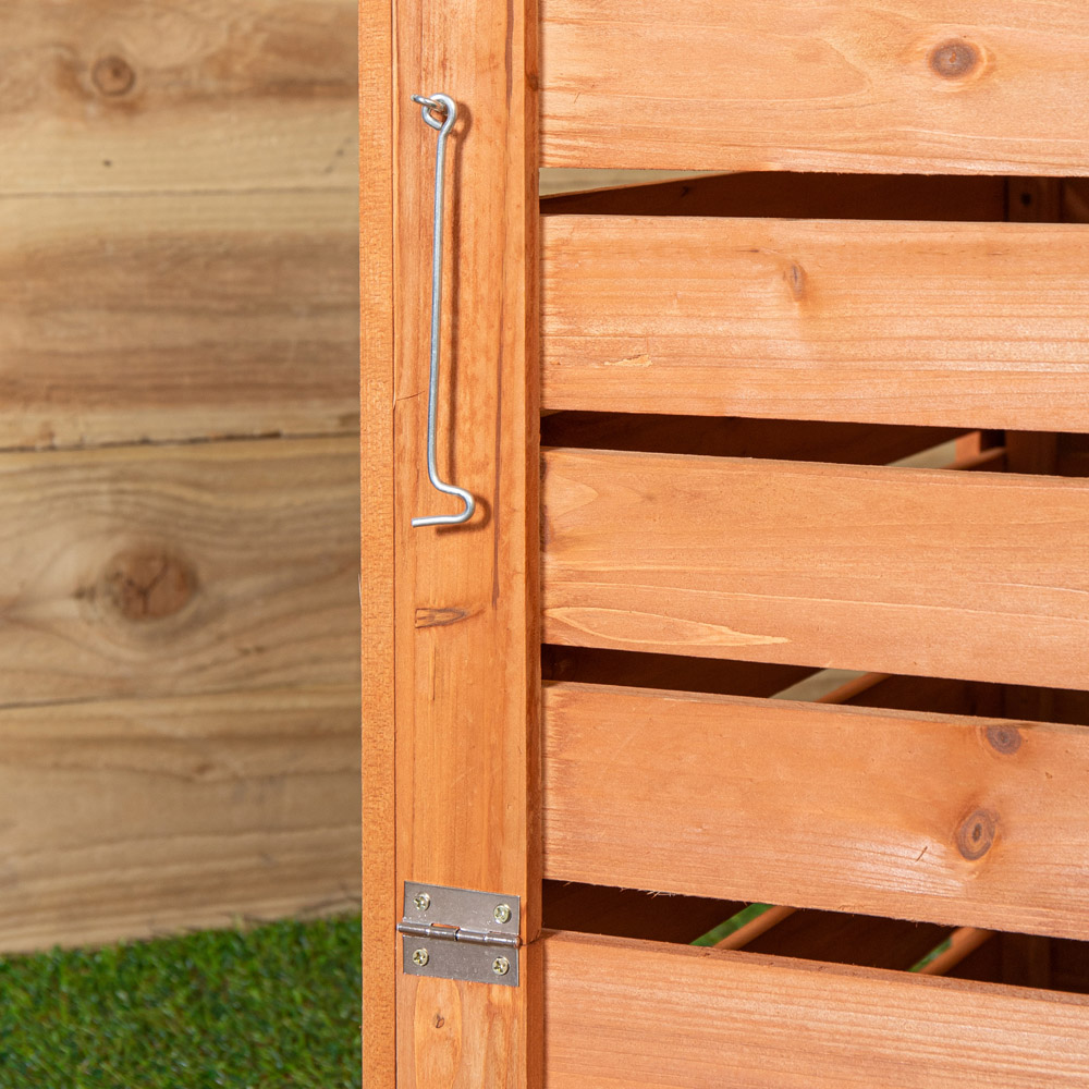 Samuel Alexander Large Wooden Garden Compost Bin with Removable Lid and Bottom Door 74 x 71cm Image 6