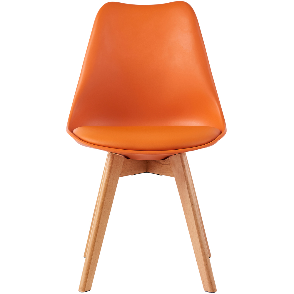 Eva Orange Padded Single Dining Chair Image 2