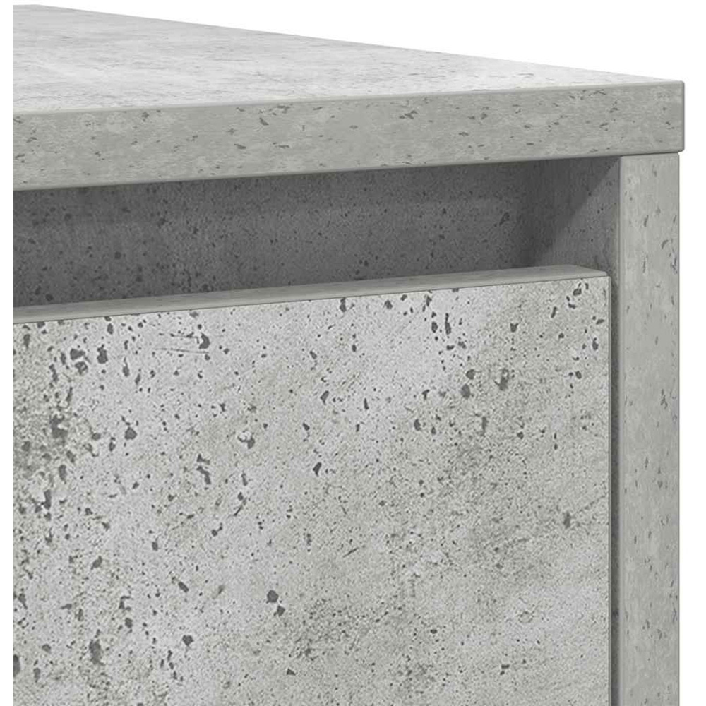 vidaXL 3 Drawer Concrete Grey Sideboard Image 7
