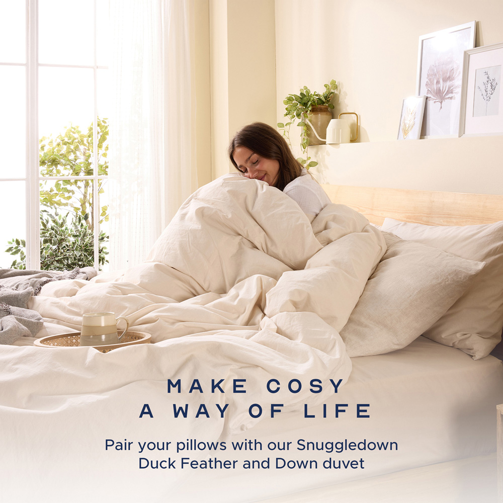 Snuggledown Scandinavian Duck Feather And Down Pillow 2 Pack Image 8