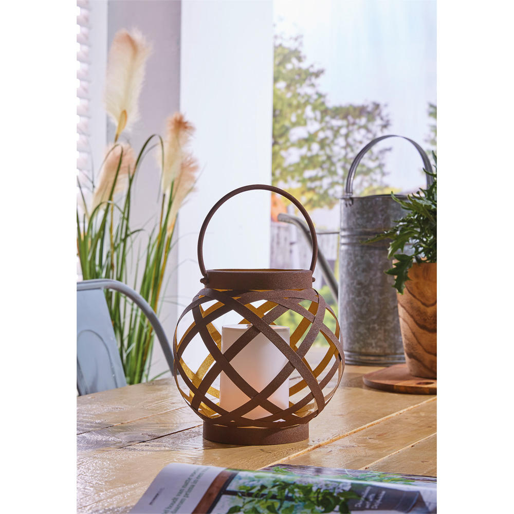 Luxform Solar Powered Rattan Table Lantern Image 5