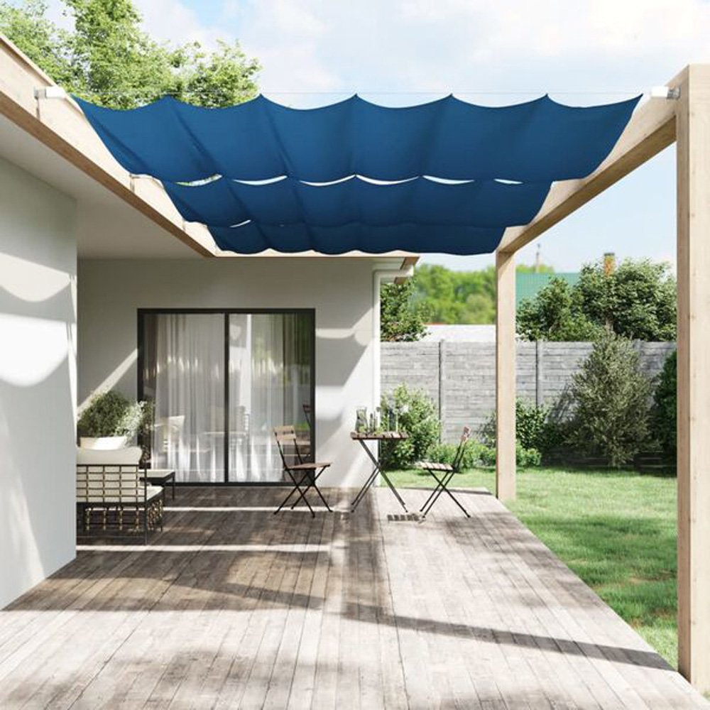 vidaXL Blue Oxford Fabric Vertical Awning 2 x 2.7m Image 1