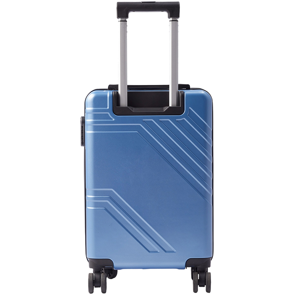 H&O Direct 20 inch Blue Hard Shell Suitcase with Combination Lock Image 2