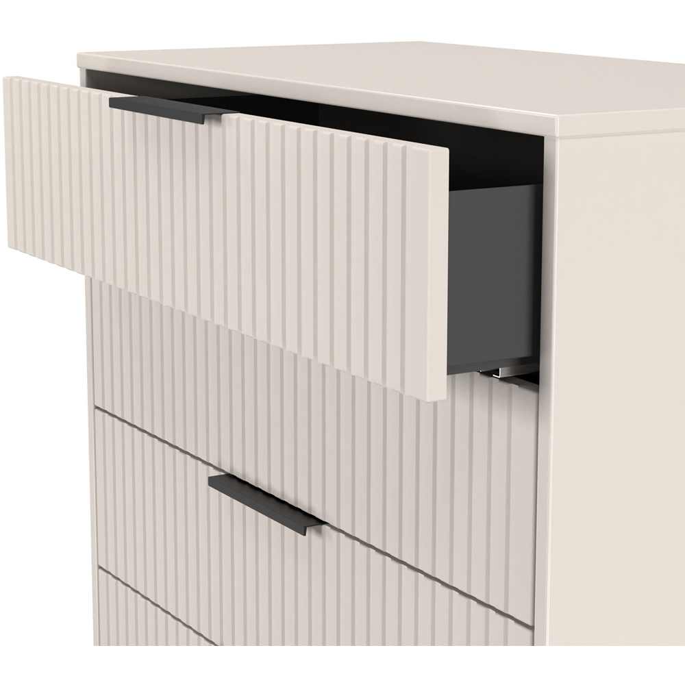 Crowndale Fluted 5 Drawer Kashmir Matt Chest of Drawers Ready Assembled Image 6