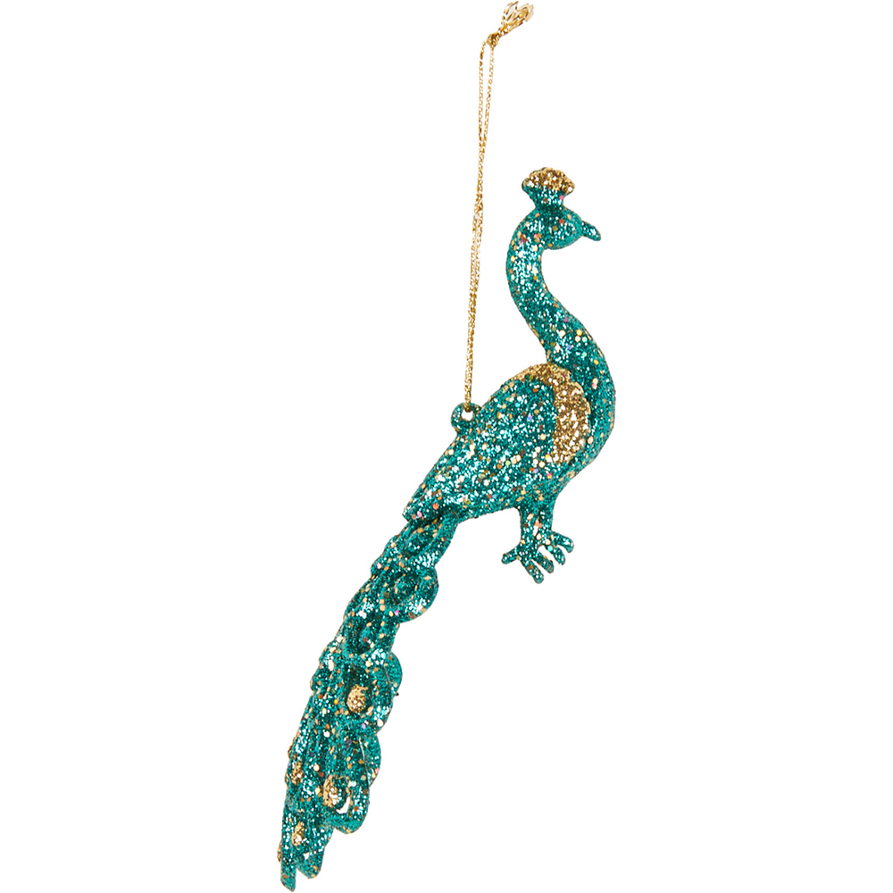 Glitter Peacock Decoration Image 7