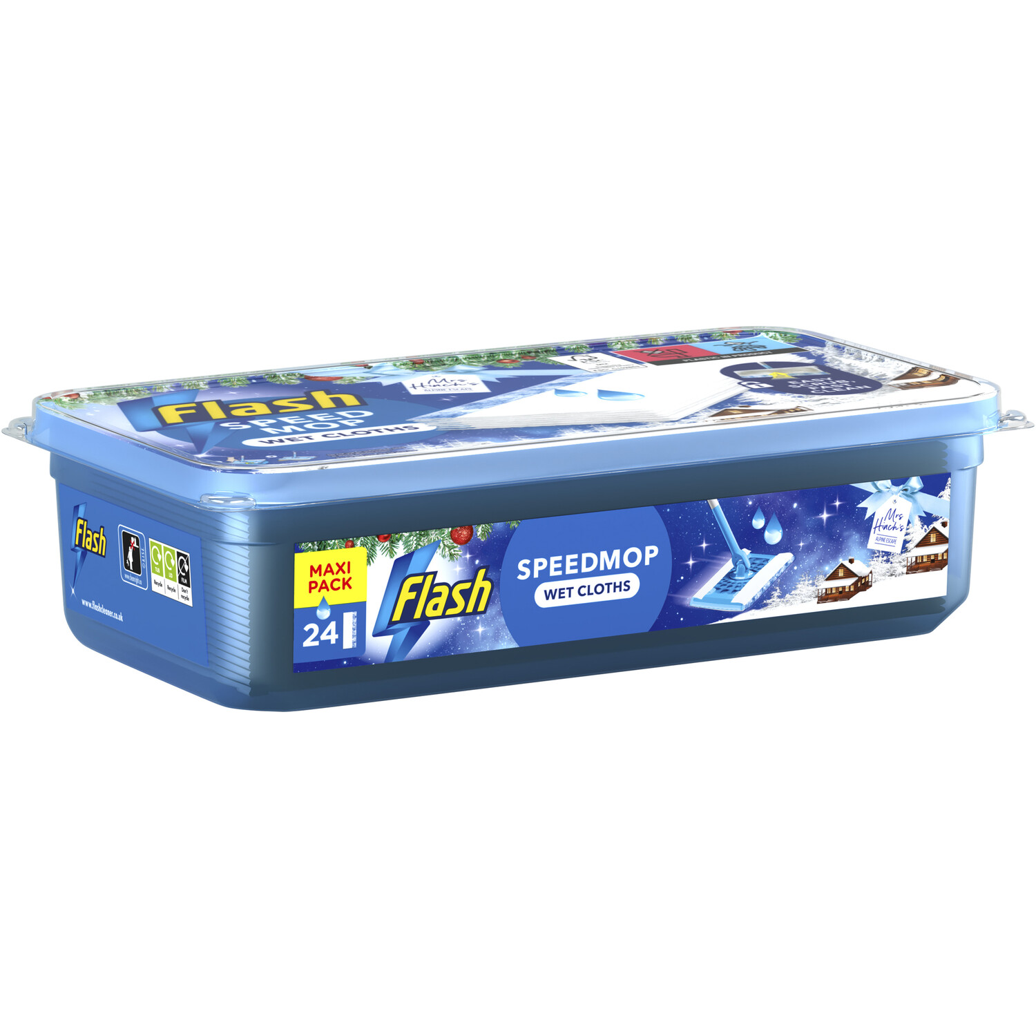 Pack of 24 Flash Mrs Hinch Speed Mop Wet Cloths Image 3