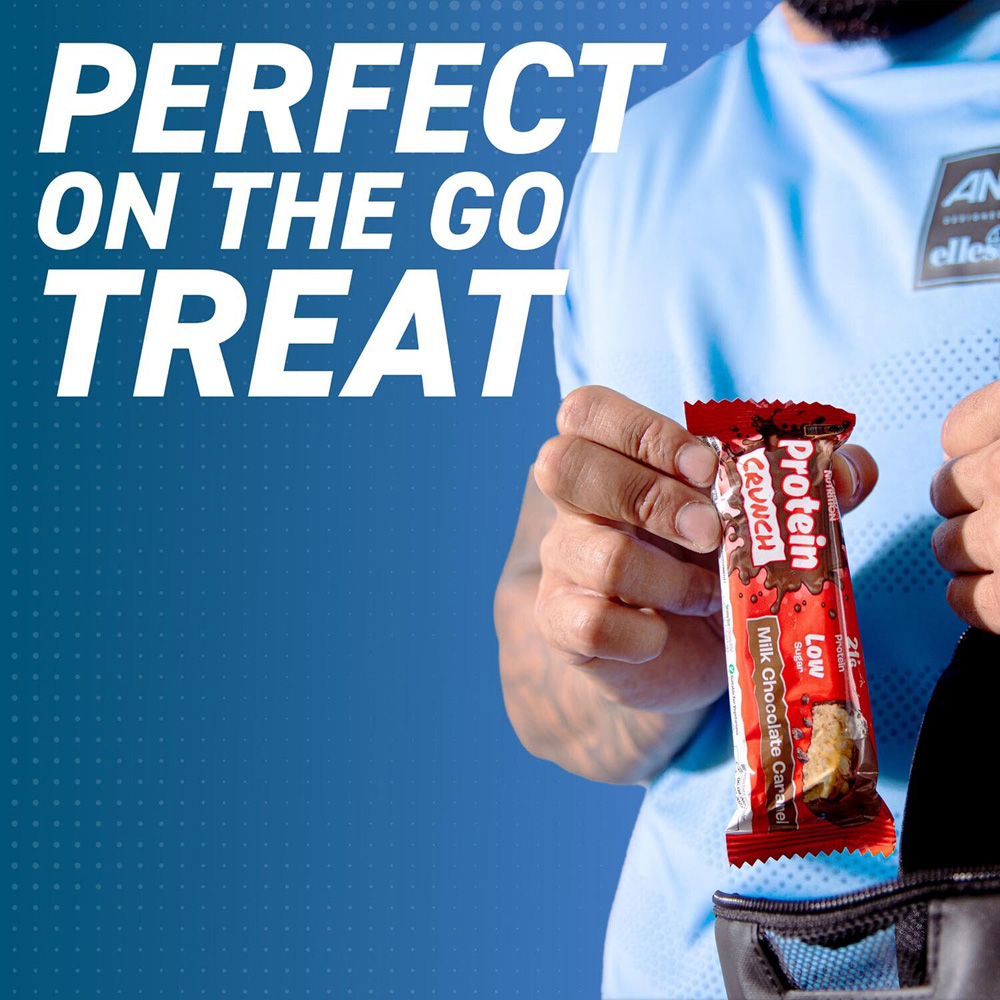 Protein Crunch Milk Chocolate Caramel Bar - Red Image 3