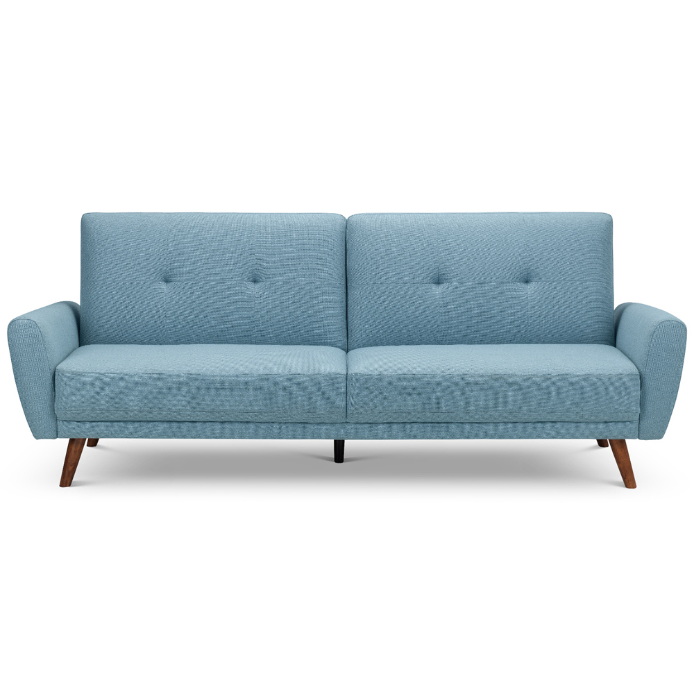 Julian Bowen Monza 2 Seater Blue Sofa Bed Image 3