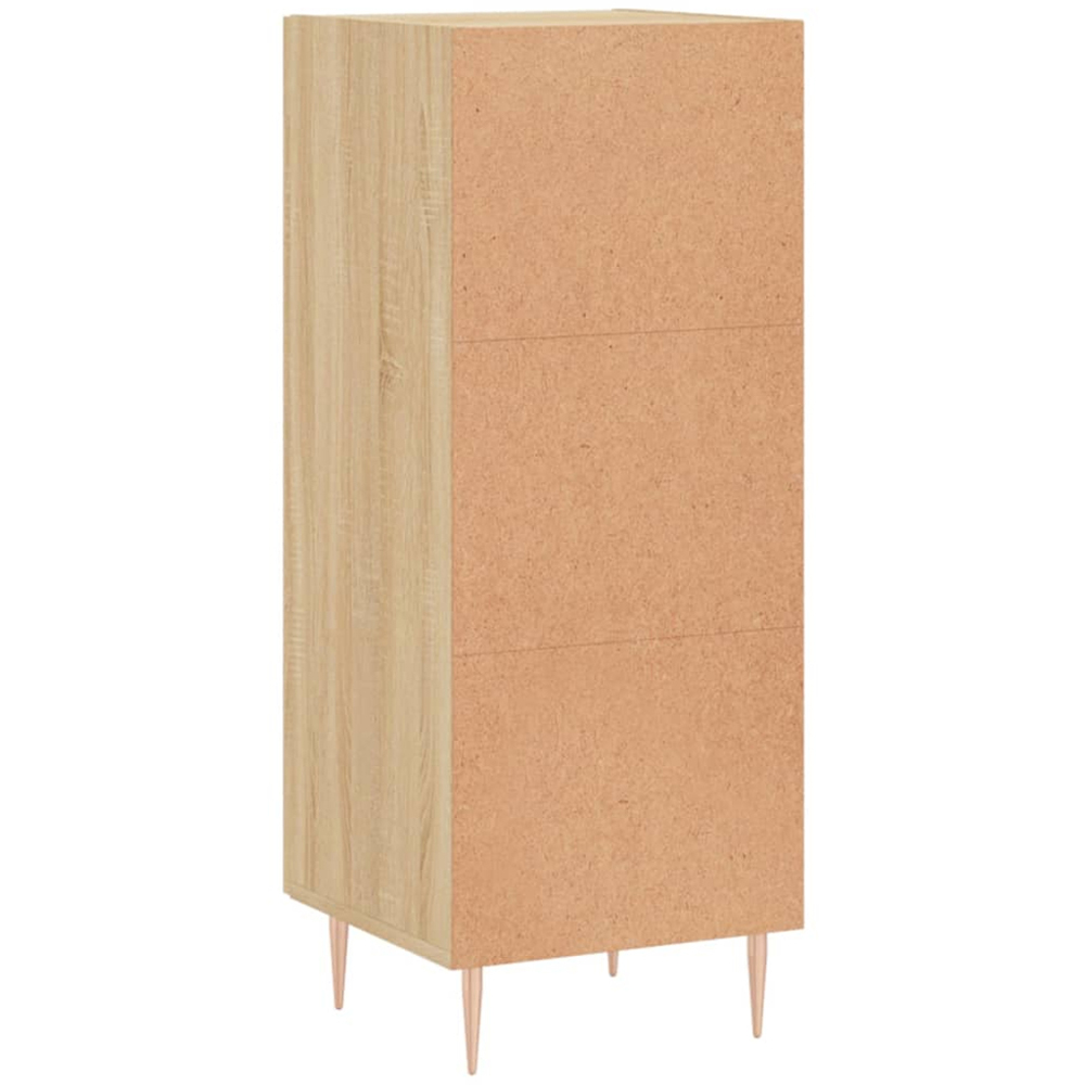 vidaXL Single Glass Door Sonoma Oak Sideboard Image 8