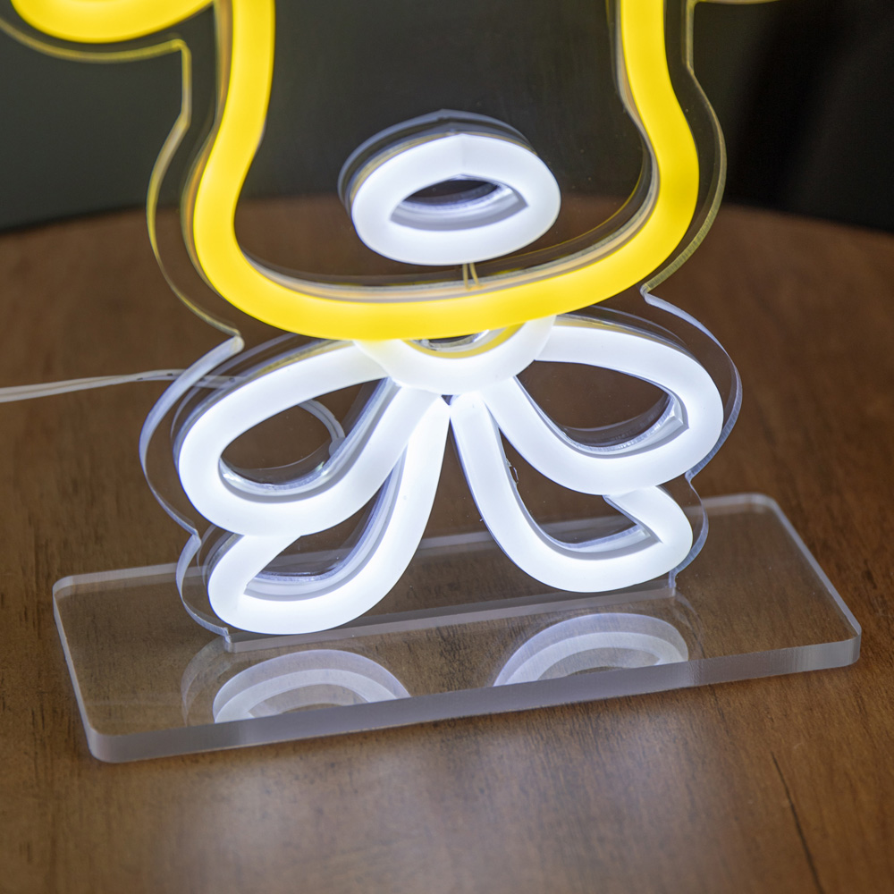 Samuel Alexander Neon Reindeer Face Tabletop Christmas Decoration 25cm Image 5