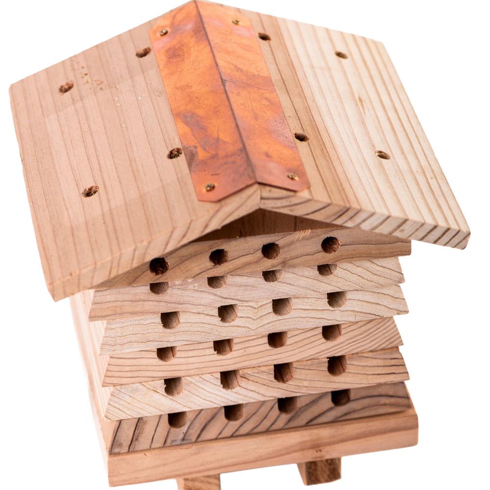 Garden Gear Wooden Bee Hive Hotel Image 5