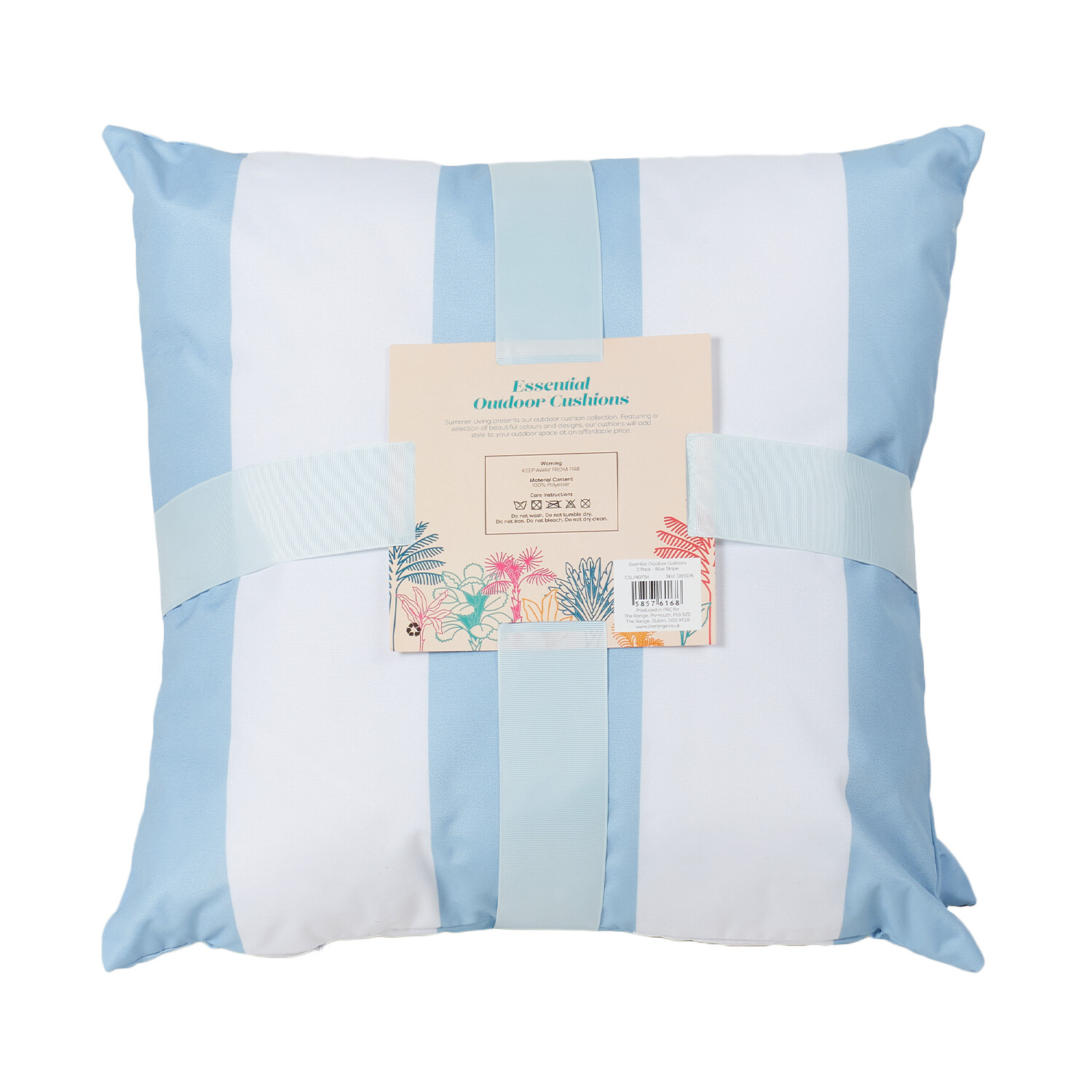 Essential Outdoor Cushions - Light Blue Image 2