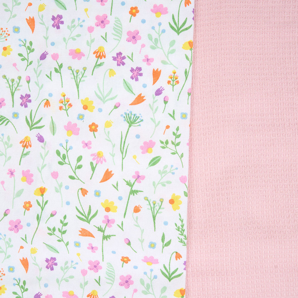 Pack of 2 Wildflower Tea Towels Pink Image 4
