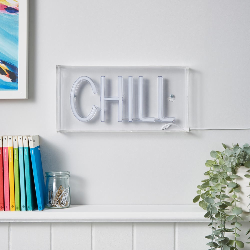 Glow Chill Neon Blue Acrylic Light Box Image 3