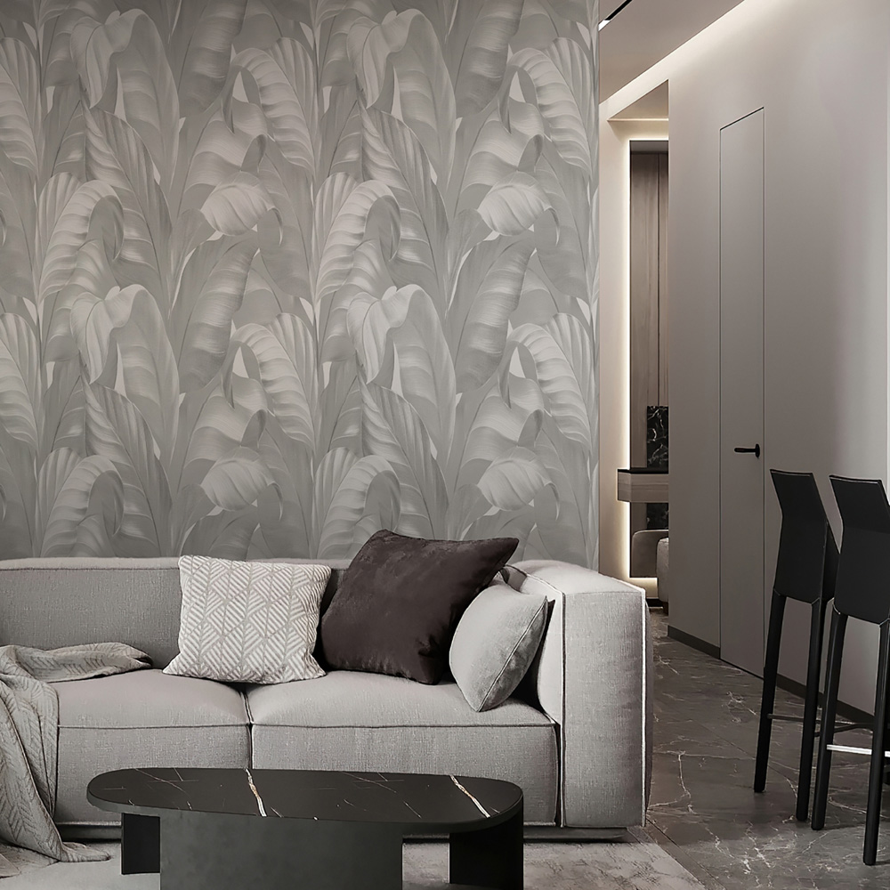 Belgravia Decor Sumatra Grey Wallpaper Image 2