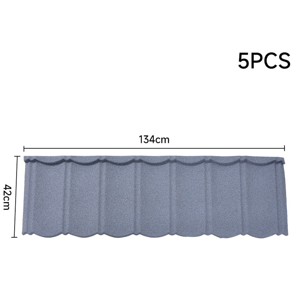 H&O Direct Grey Galvanized Zinc Bond Tile Roof Shingles 5 Pack Image 4