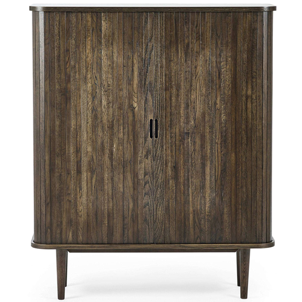Julian Bowen Arya 2 Door Dark Oak Effect Drinks Cabinet Image 3