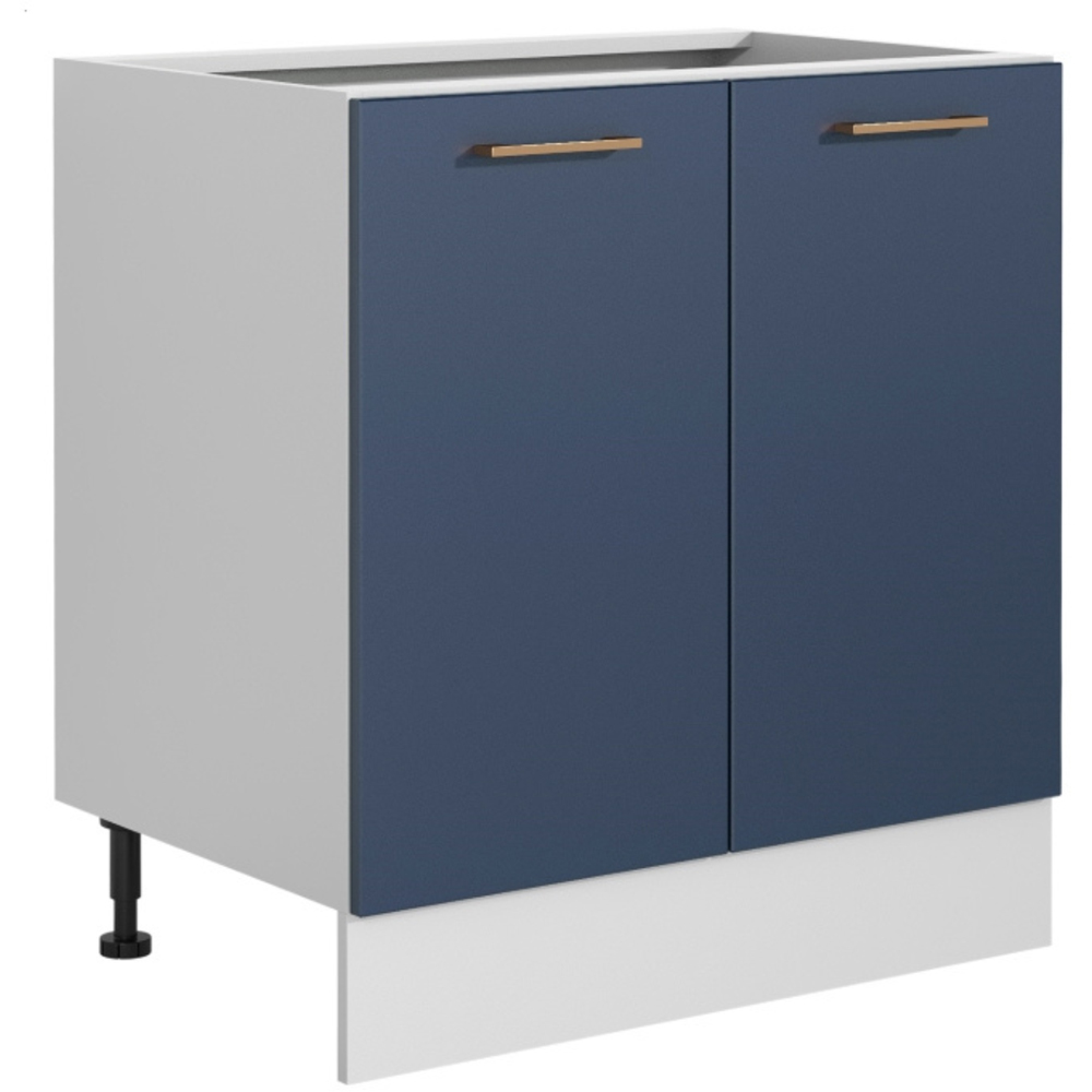 Impact Furniture Nora 2 Door Dark Navy Kitchen Base Unit 800mm Image 1