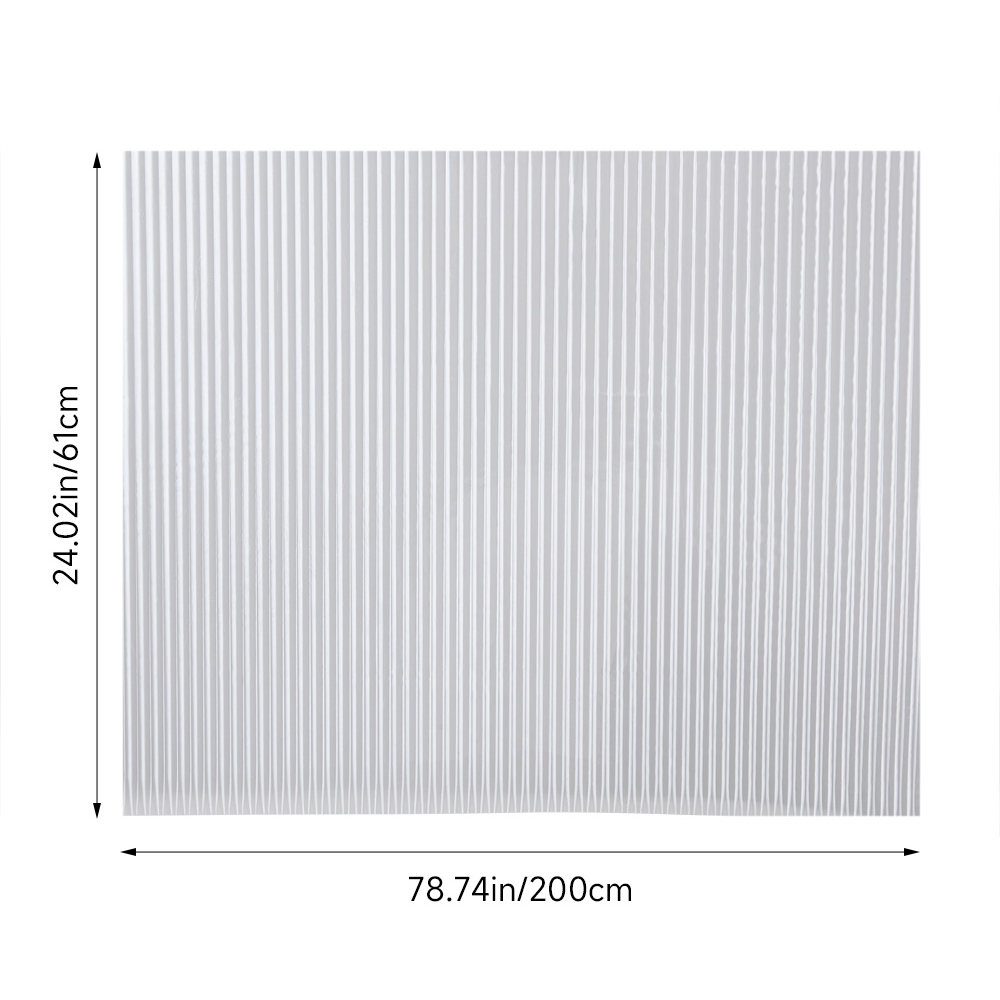 Living and Home Stripe 3D PVC Self Adhesive Privacy Glass Window Film 200 x 61cm Image 8