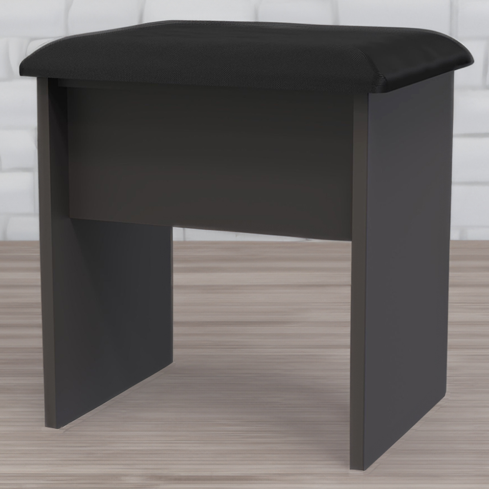 Crowndale Las Vegas Graphite Fully Assembled Stool Ready Assembled Image 1