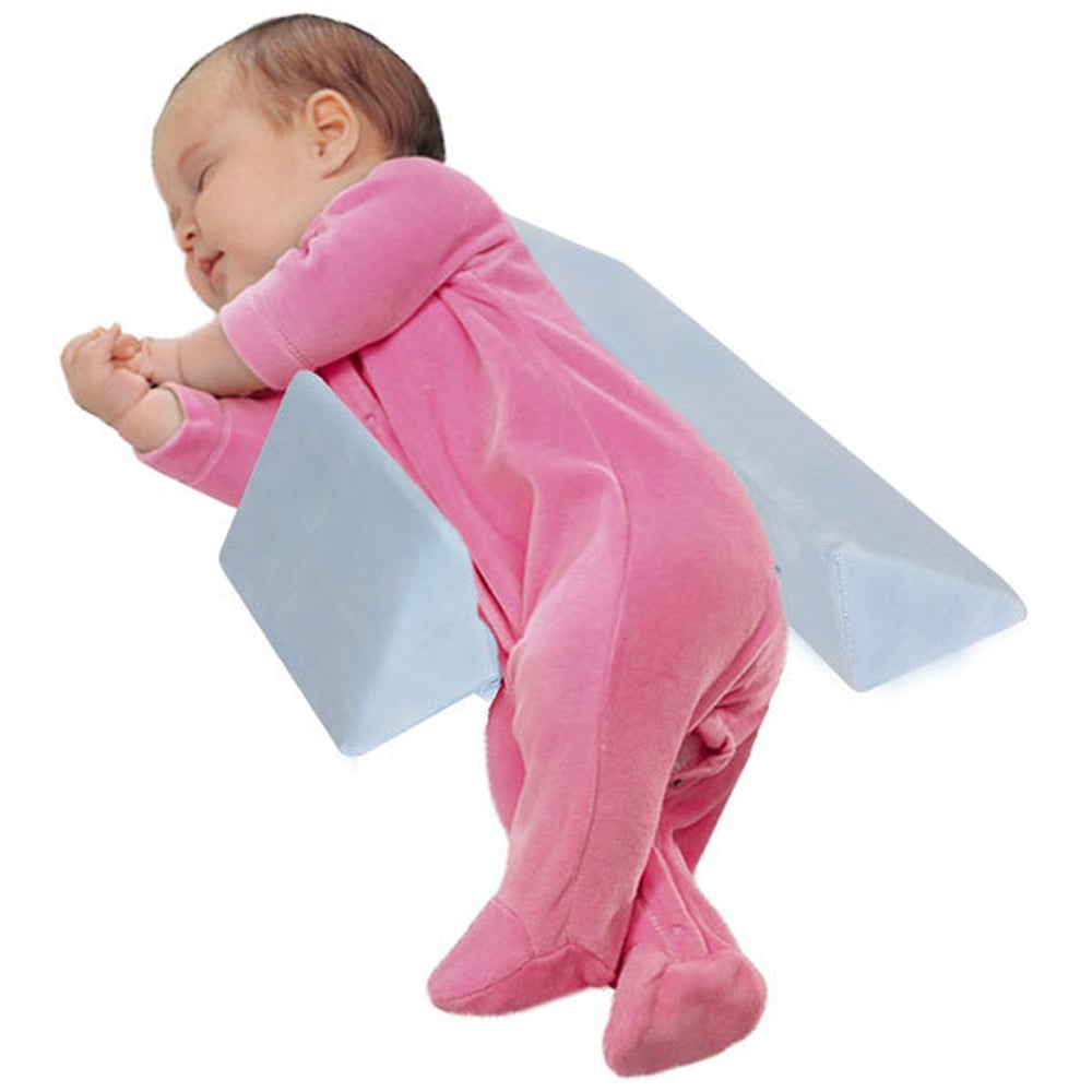 H&O Direct Newborn Anti-Roll Side Sleeper Pillow Wedge Image 5
