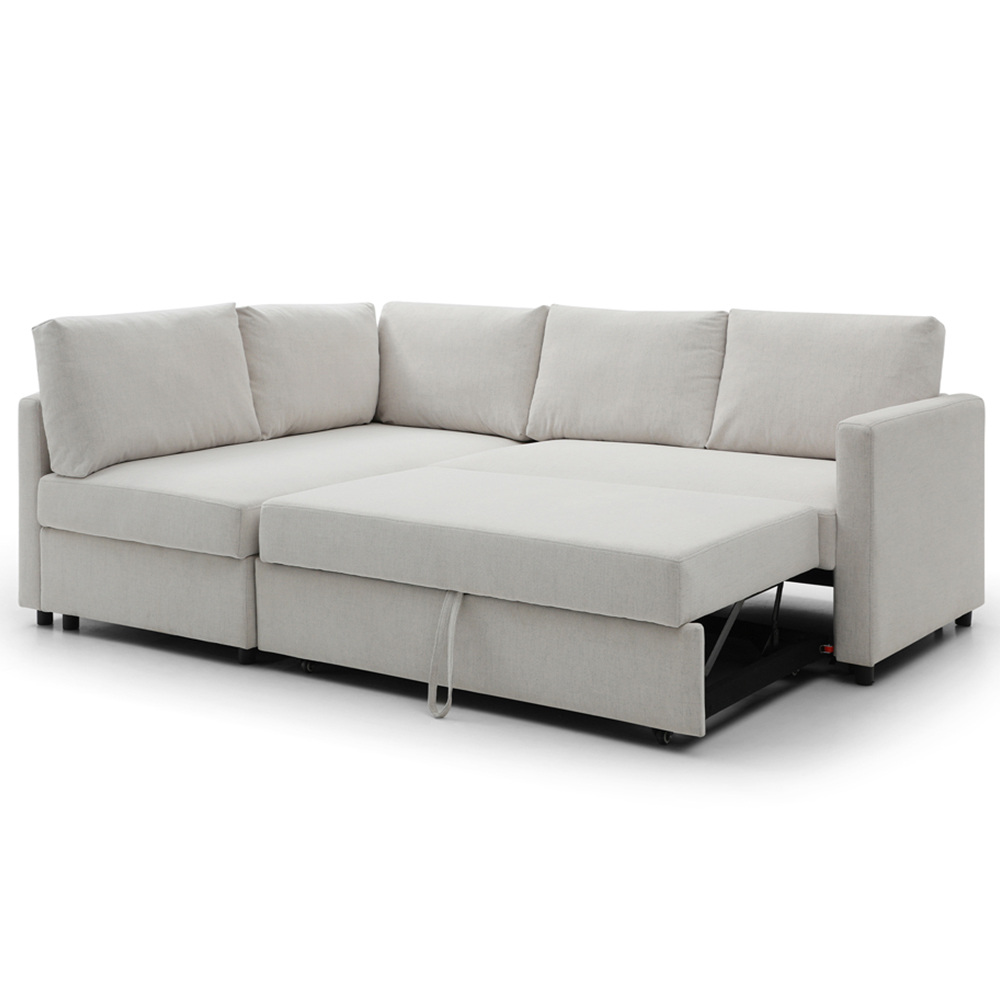 Clare 4 Seater Natural Corner Sofa Bed Image 7