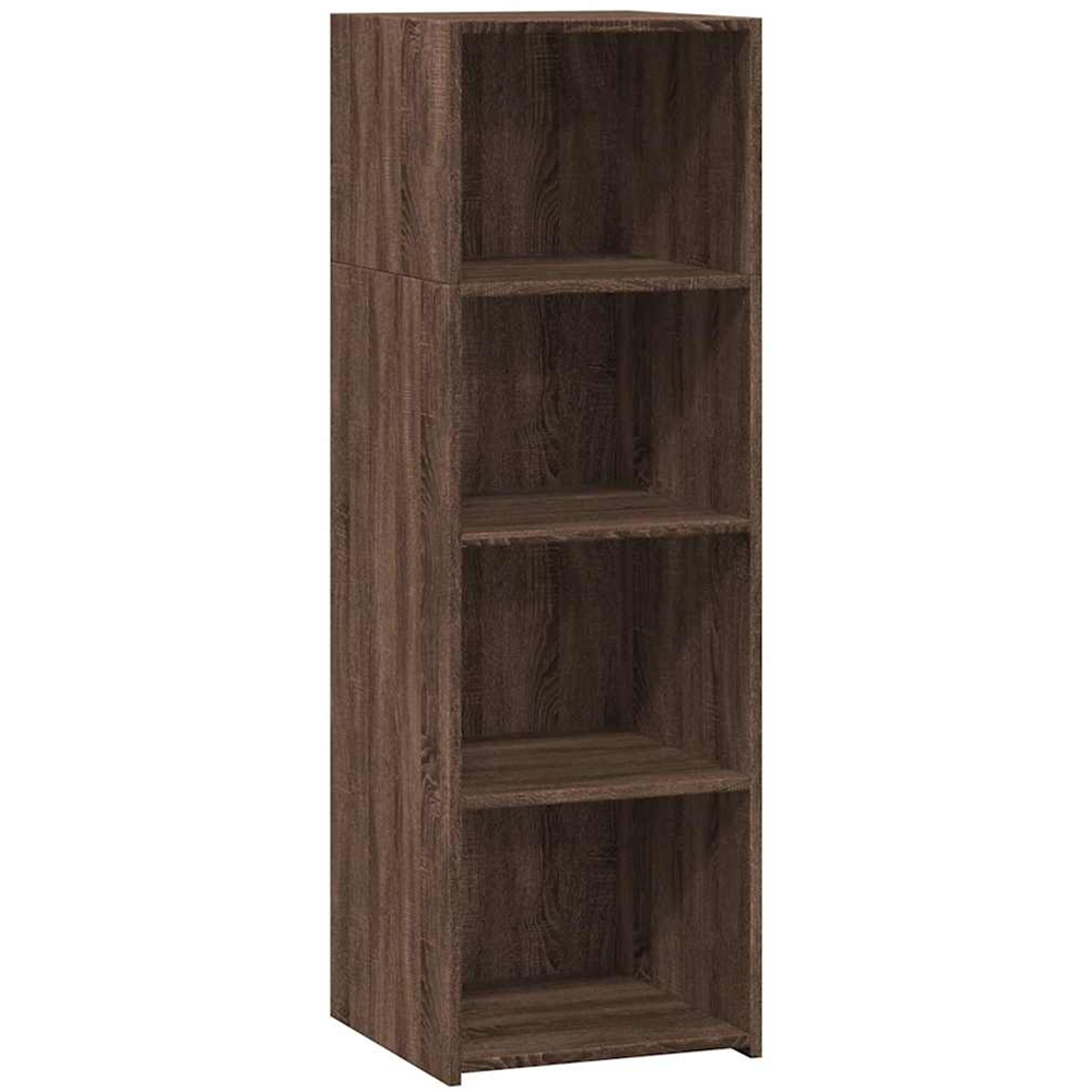 vidaXL 4 Shelf Brown Oak Highboard Image 2