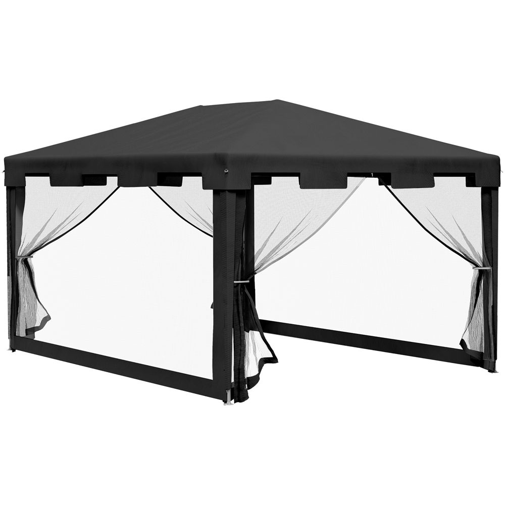 Outsunny 4 x 3m Black Marquee Party Tent Image 2