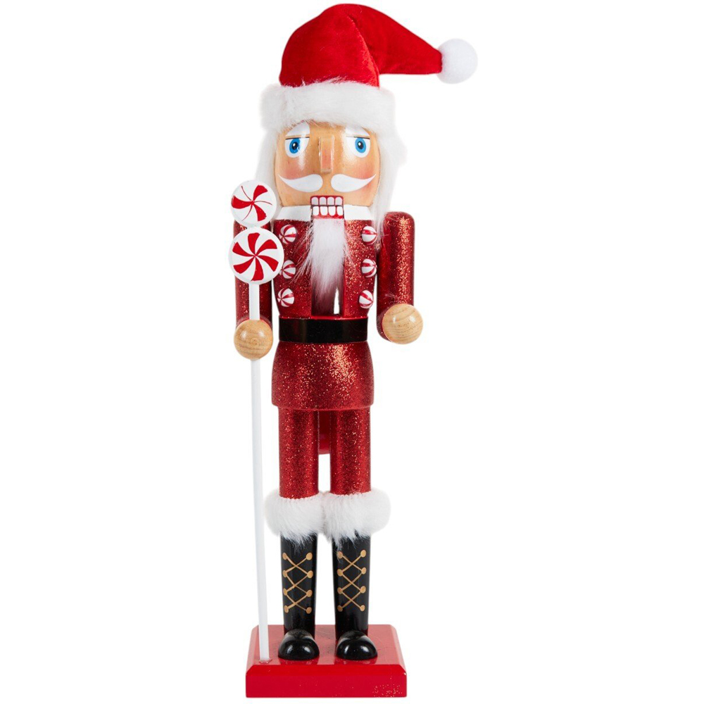 Red Glitter NutcrackerRed Image 1
