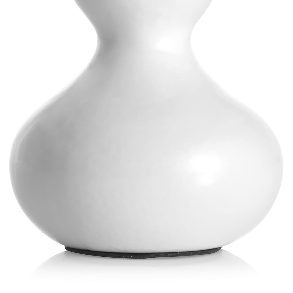 Wilko White Ceramic Lamp Image 4