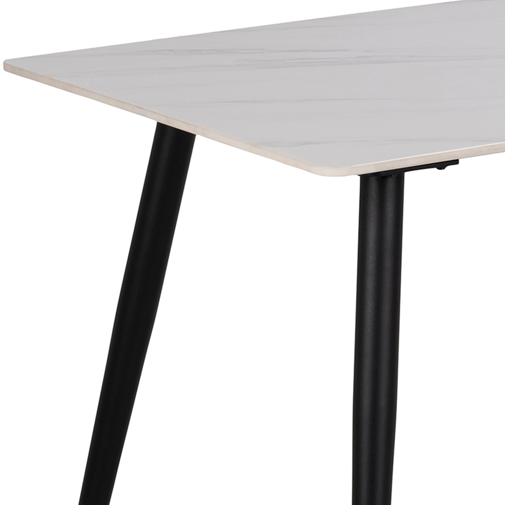 Florence Wicklow 4 Seater Ceramic Dining Table White Image 4