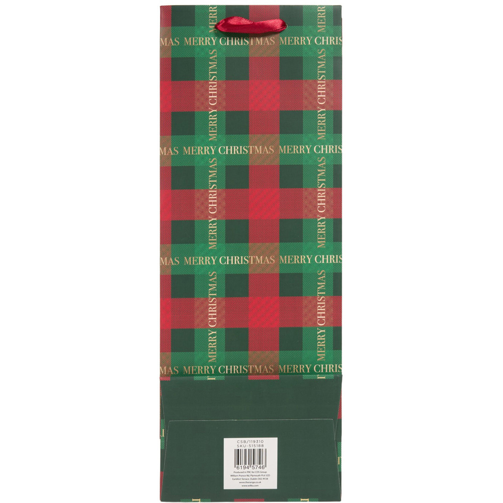 Tartan Bottle Gifting Bag Image 2