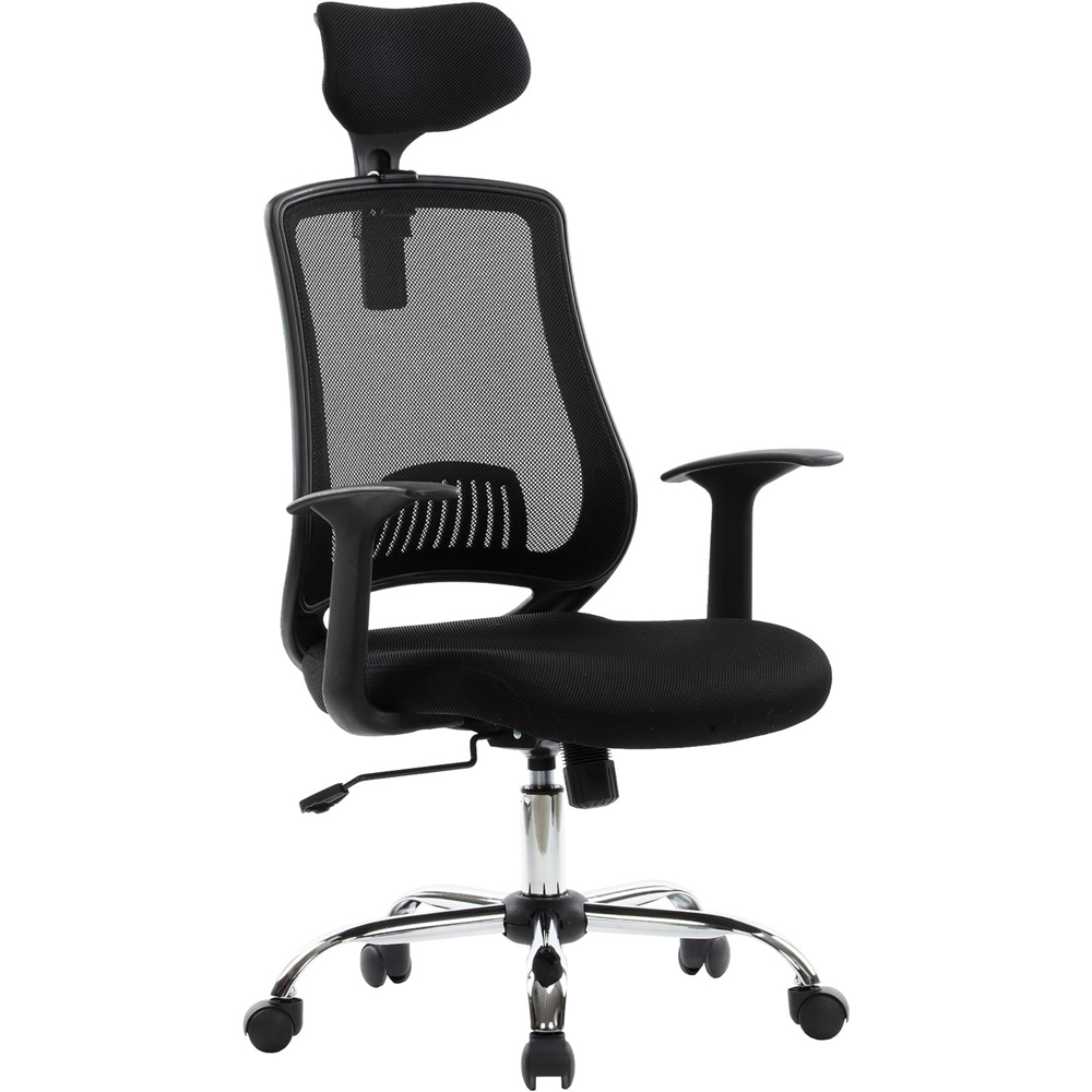 Alphason Florida Black Mesh Back Chair Image 2