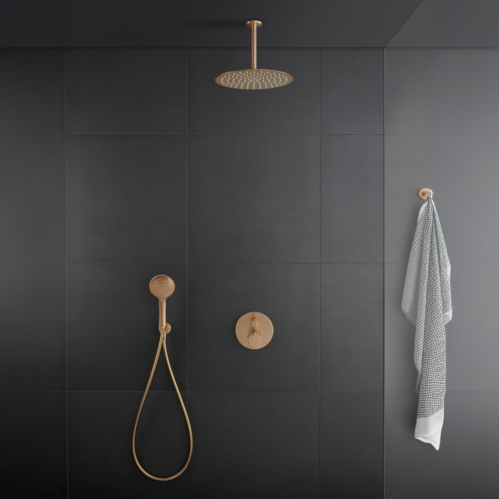 Duravit MinusFlow Brushed Bronze Jet Hand Shower Image 4