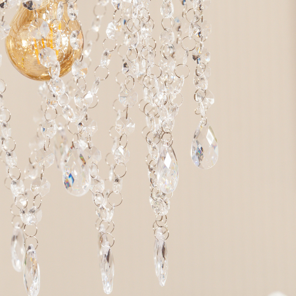 ValueLights Blanche Jewel Droplet Chandelier Pendant Shade Image 5