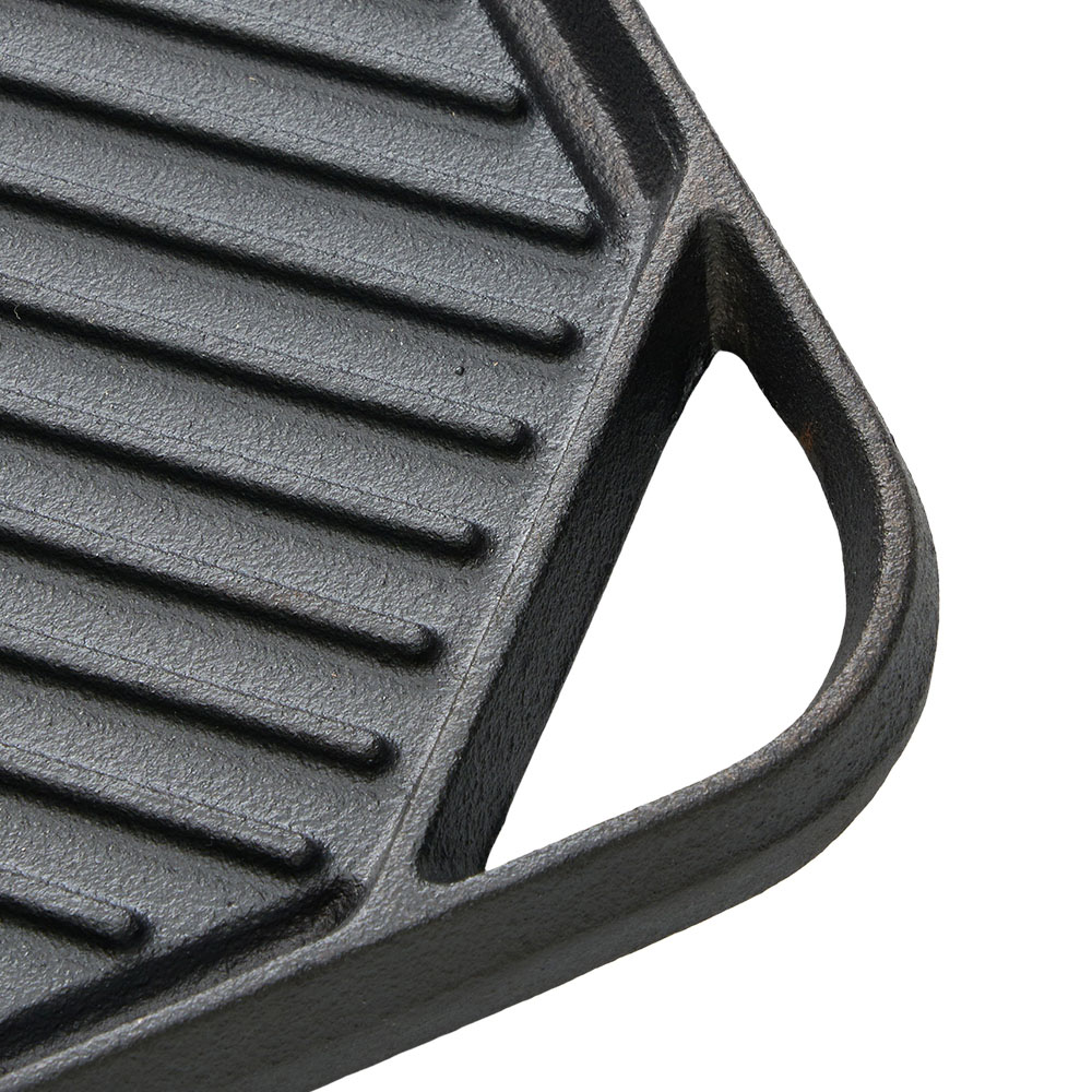 Living and Home Square Reversible Cast Iron Grill Pan Image 7